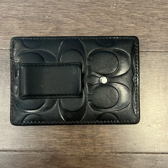 Men’s Coach Card Wallet With Money Clip - Picture 2 of 4